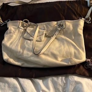 Leather coach purse